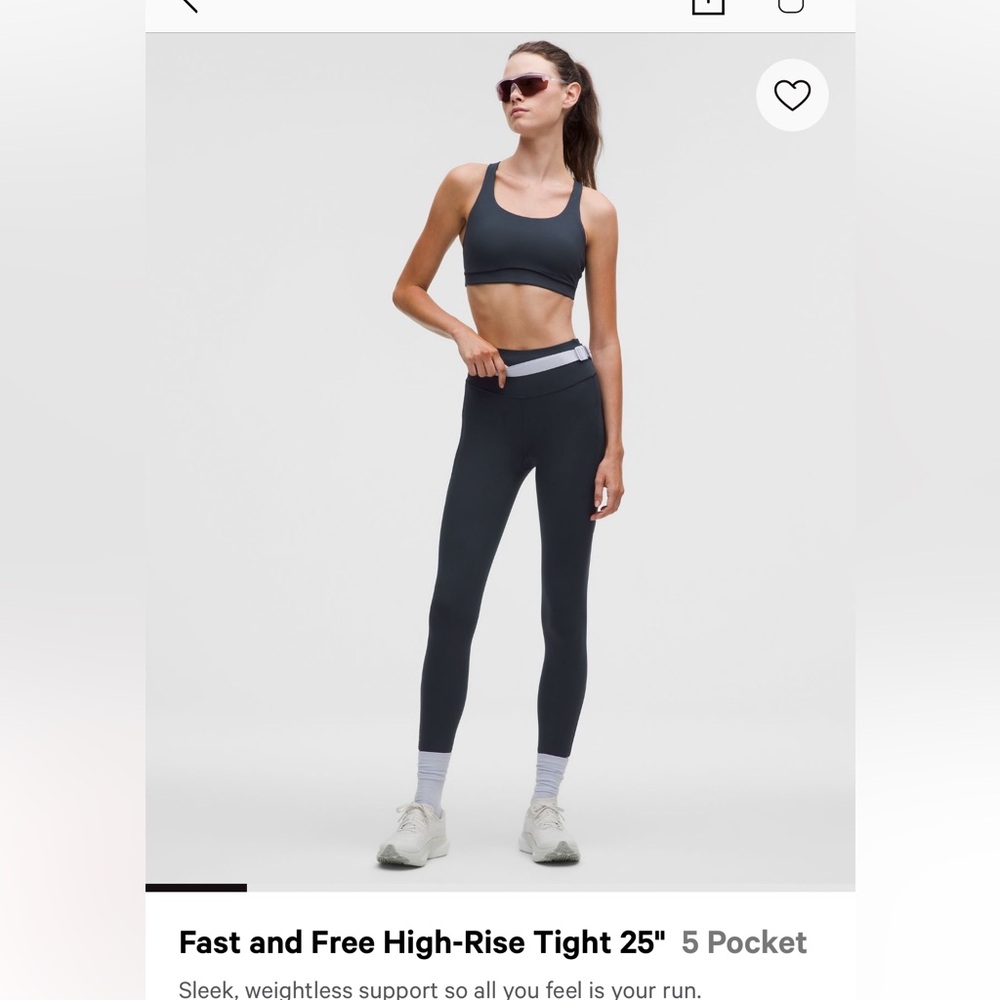 Lululemon Fast and Free Navy leggings ‘25